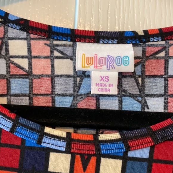 LuLaRoe woman’s Carly dress XS red blue stars - Picture 5 of 12